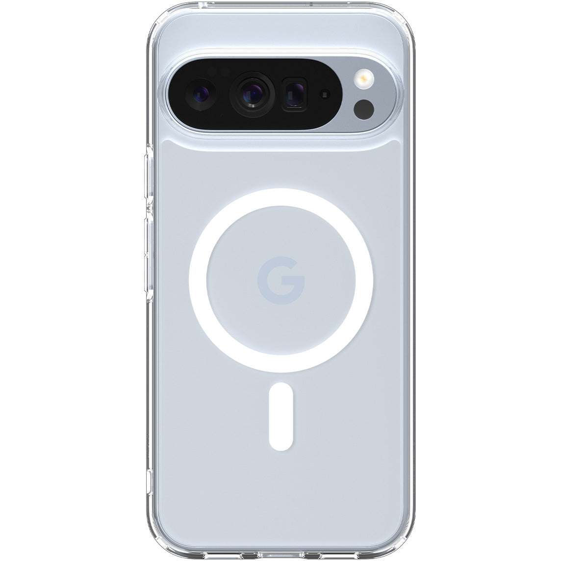 Handyhülle für Google Pixel 10 Pro XL, Spigen Ultra Hybrid Mag mit MagSafe, Transparent-Weiß