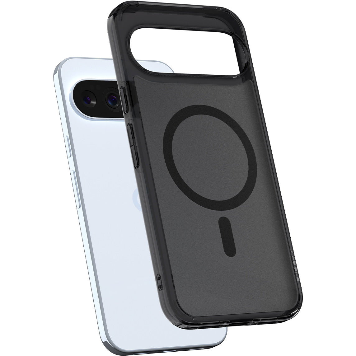 Handyhülle für Google Pixel 10 Pro XL, Spigen Ultra Hybrid Mag mit MagSafe, Durchscheinend-Schwarz