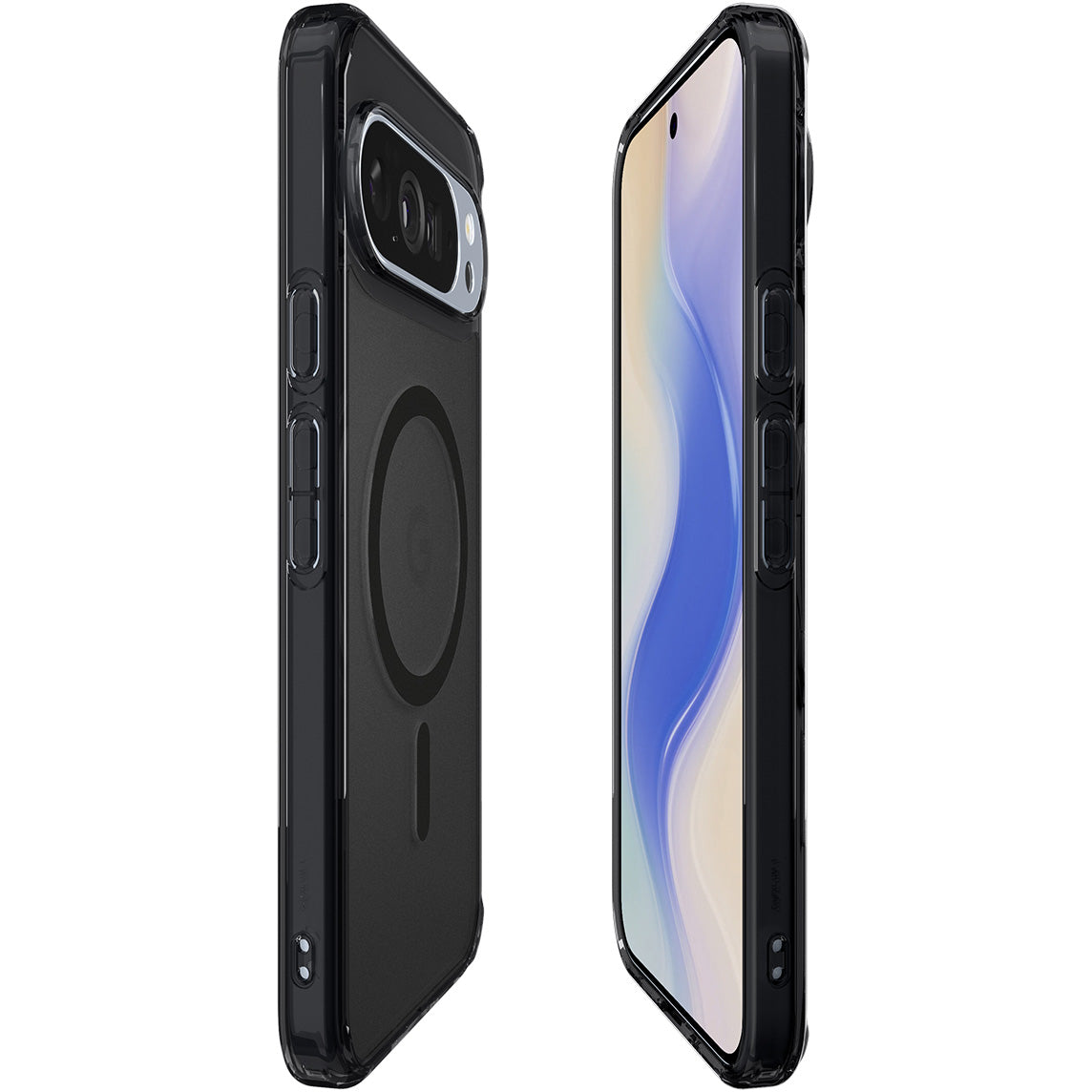 Handyhülle für Google Pixel 10 Pro XL, Spigen Ultra Hybrid Mag mit MagSafe, Durchscheinend-Schwarz