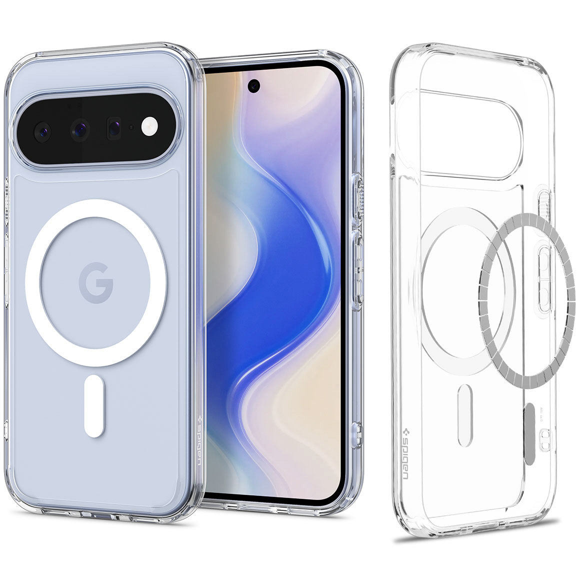 Handyhülle für Google Pixel 11, Spigen Ultra Hybrid Mag mit MagSafe, Transparent