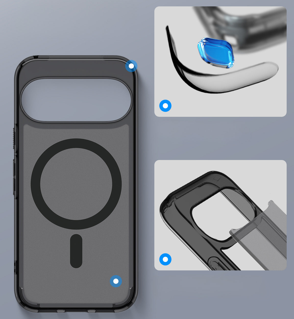 Handyhülle für Google Pixel 11, Spigen Ultra Hybrid Mag mit MagSafe, Durchscheinend