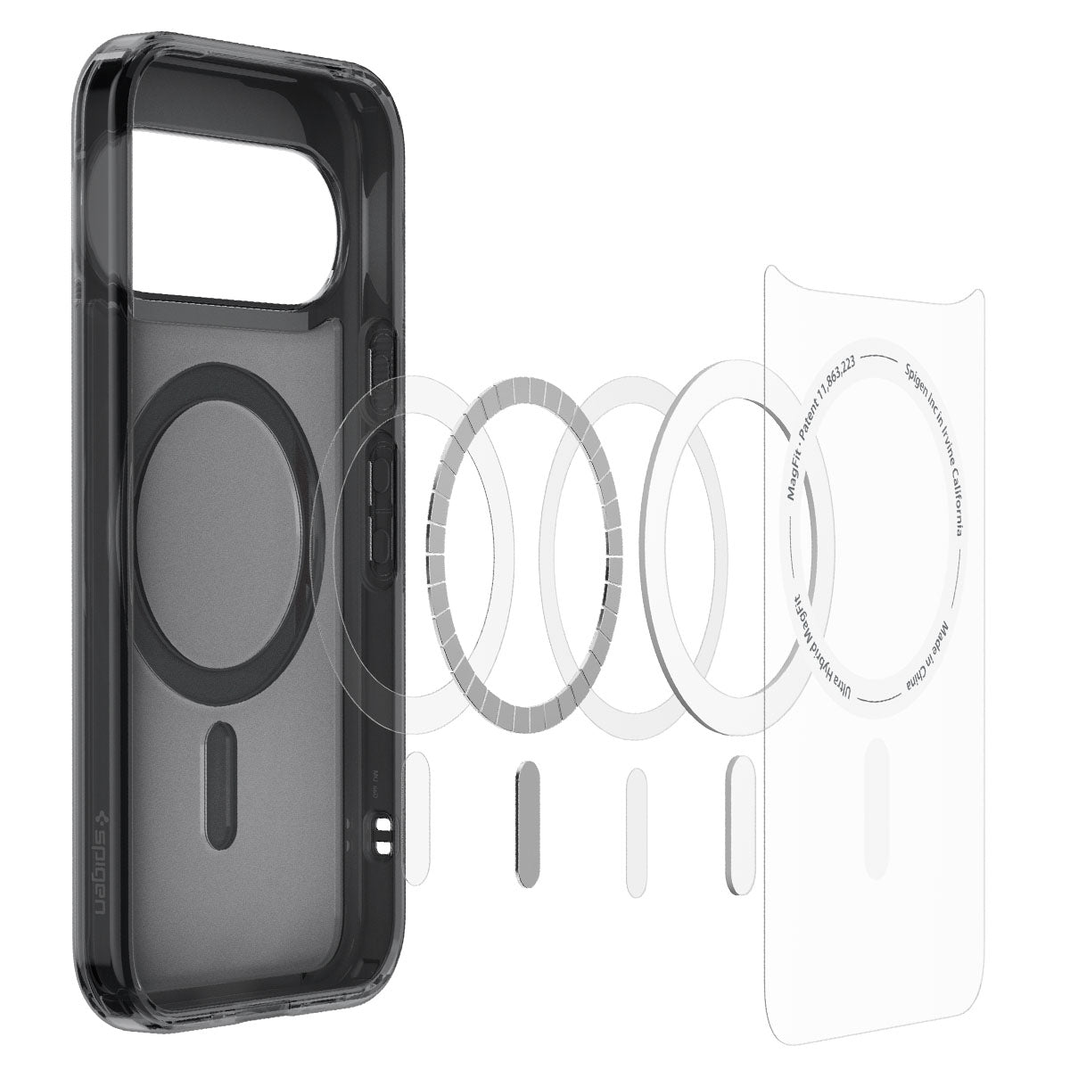 Handyhülle für Google Pixel 11, Spigen Ultra Hybrid Mag mit MagSafe, Durchscheinend