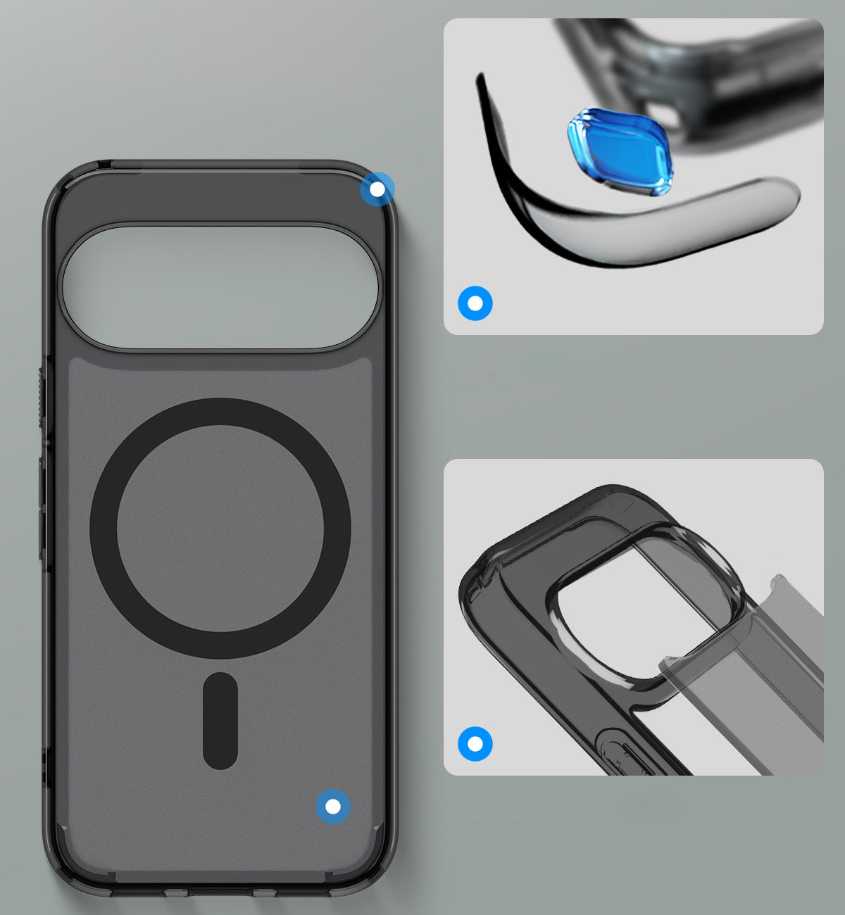 Handyhülle für Google Pixel 11 Pro, Spigen Ultra Hybrid Mag mit MagSafe, Durchscheinend