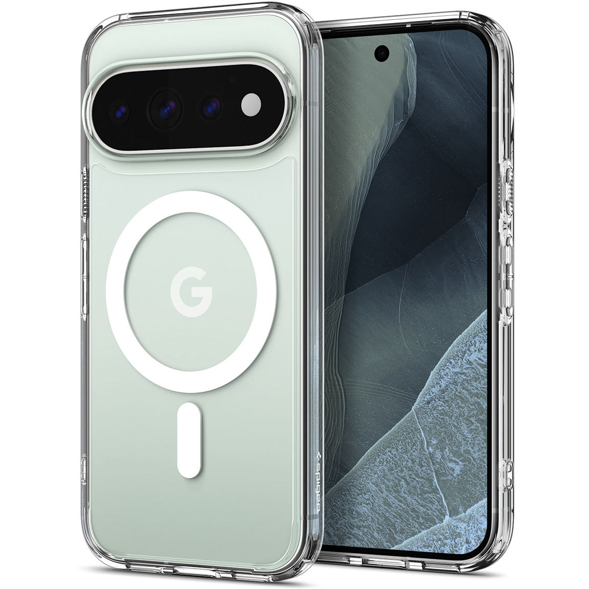 Handyhülle für Google Pixel 11 Pro XL, Spigen Ultra Hybrid Mag mit MagSafe, Transparent