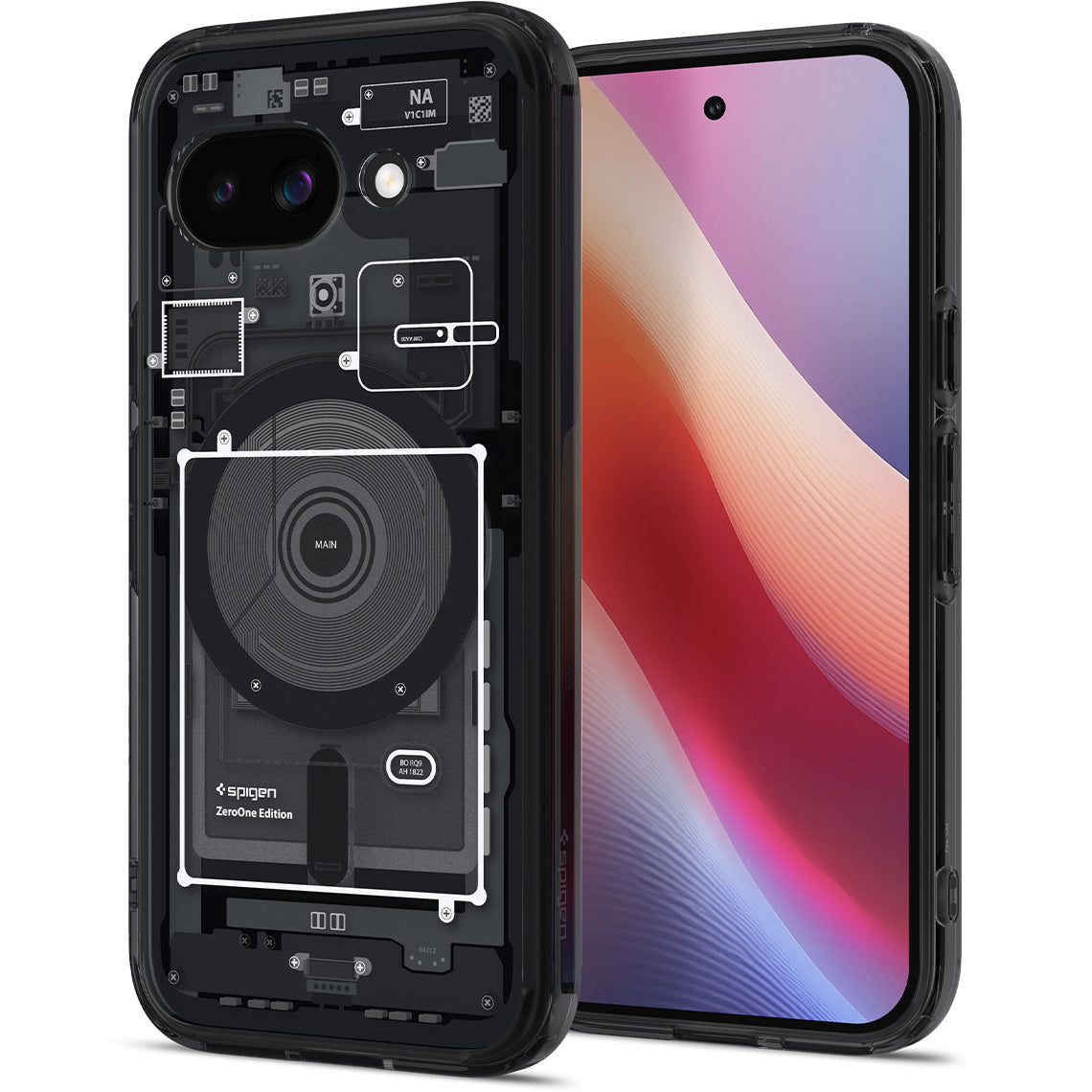 Handyhülle für Google Pixel 9a, Spigen Ultra Hybrid Mag mit MagSafe, Rauchfarben-Grau (Zero One)