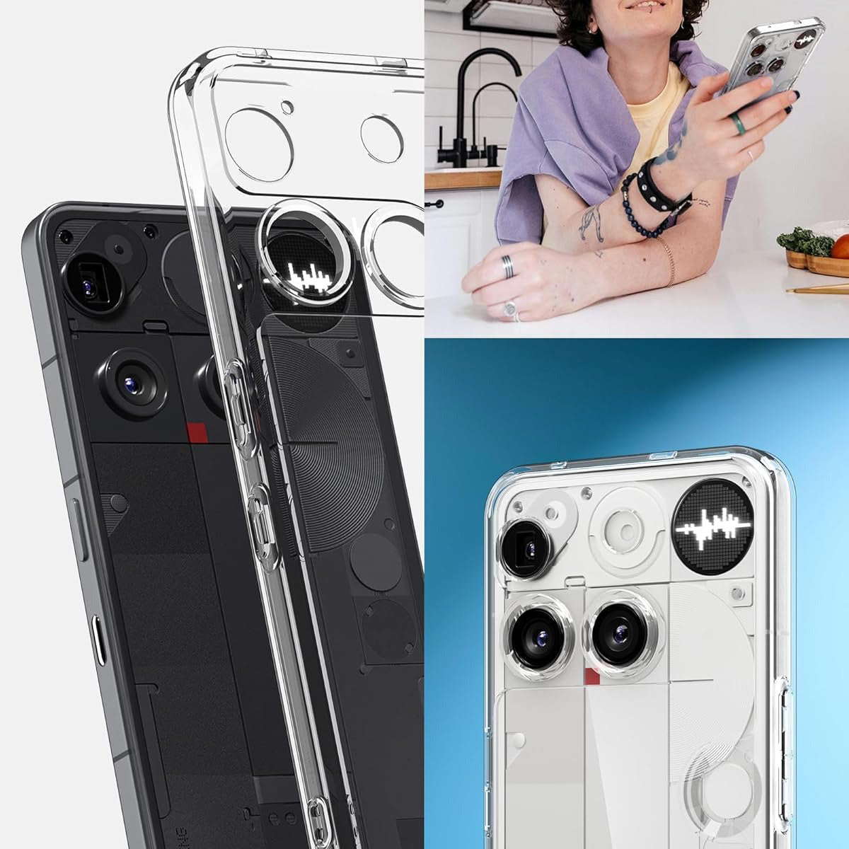 Handyhülle für Nothing Phone 3, Spigen Ultra Hybrid, Transparent
