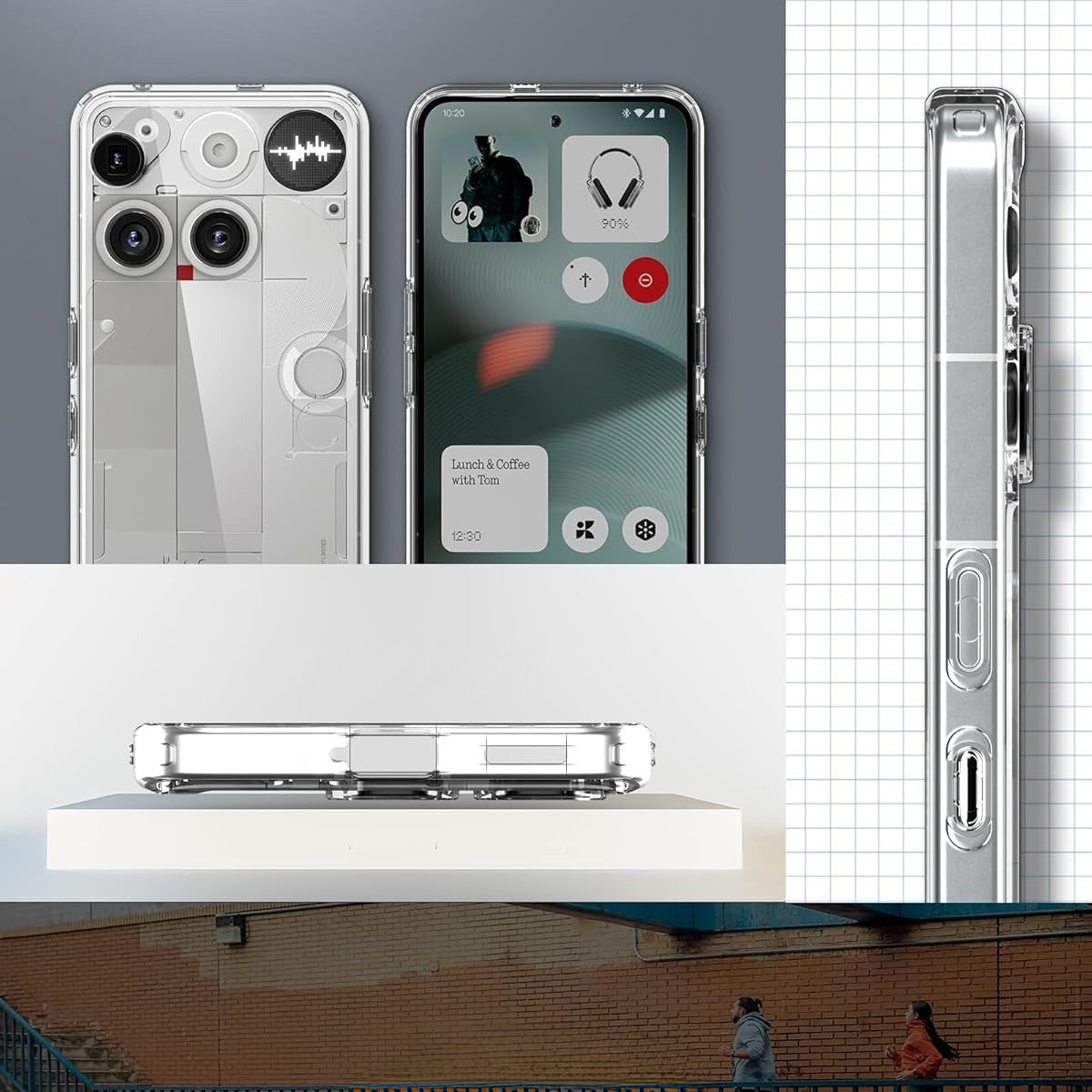 Handyhülle für Nothing Phone 3, Spigen Ultra Hybrid, Transparent