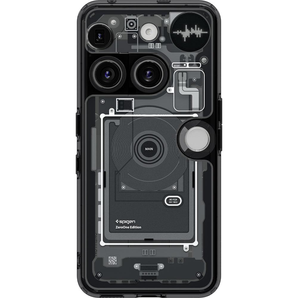 Handyhülle für Nothing Phone 3, Spigen Ultra Hybrid, Rauchfarben-Grau (Zero One)