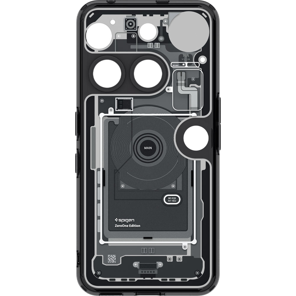 Handyhülle für Nothing Phone 3, Spigen Ultra Hybrid, Rauchfarben-Grau (Zero One)