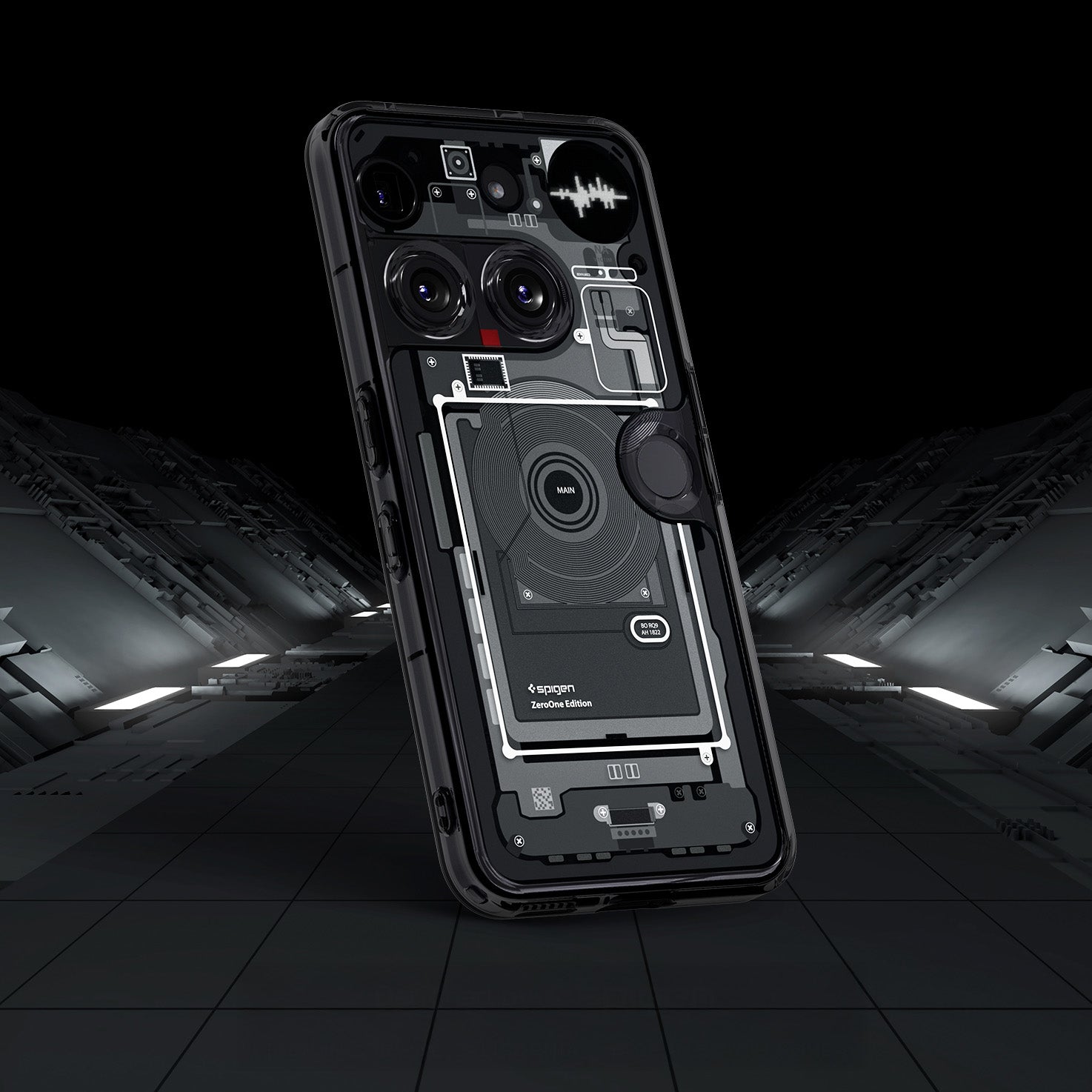 Handyhülle für Nothing Phone 3, Spigen Ultra Hybrid, Rauchfarben-Grau (Zero One)