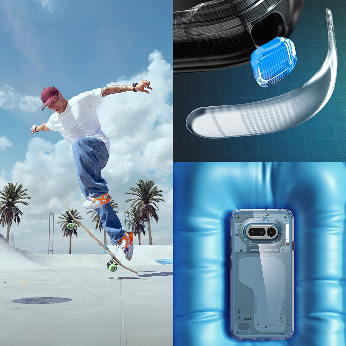 Handyhülle für Nothing Phone 4a, Spigen Ultra Hybrid, Transparent