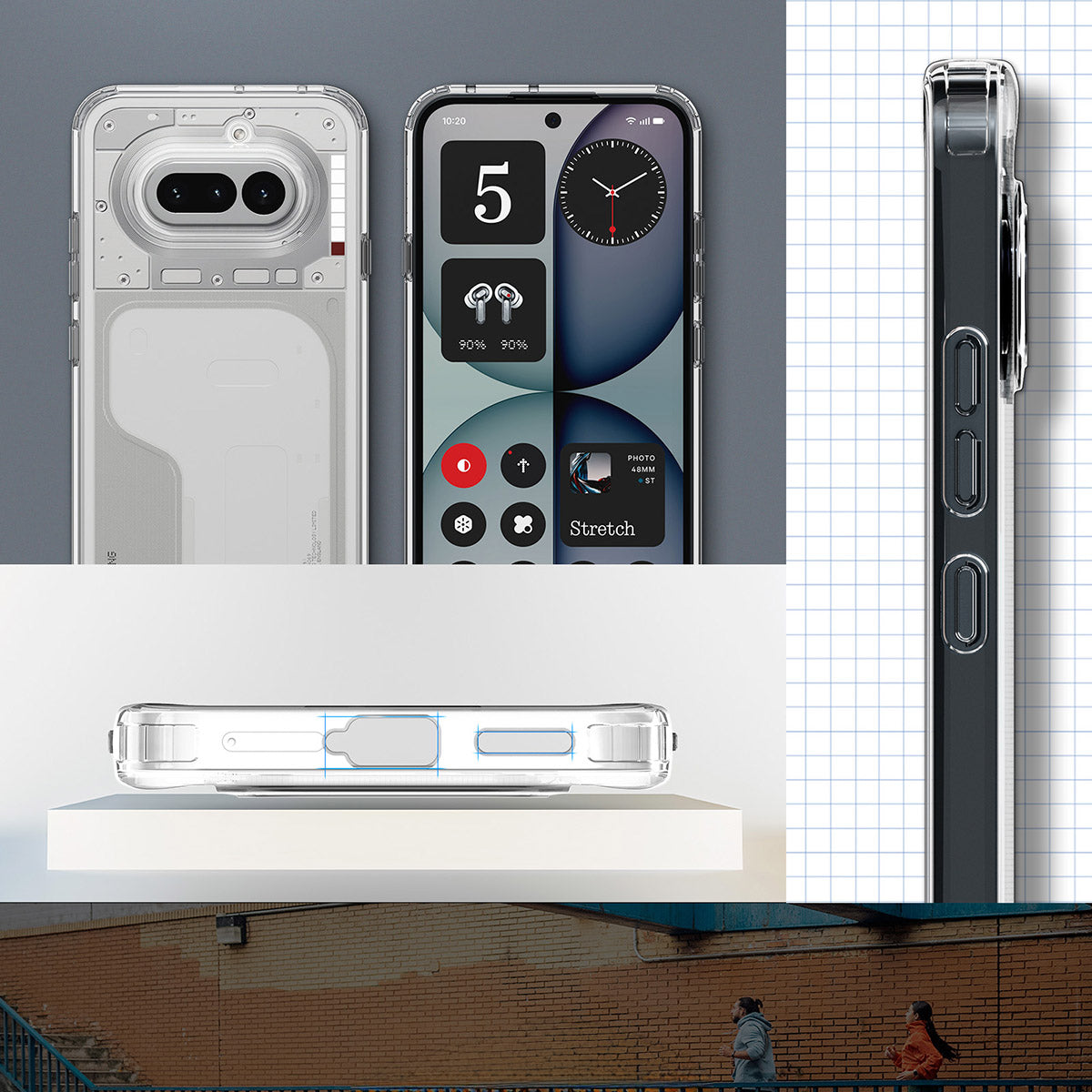 Handyhülle für Nothing Phone 4a, Spigen Ultra Hybrid, Transparent