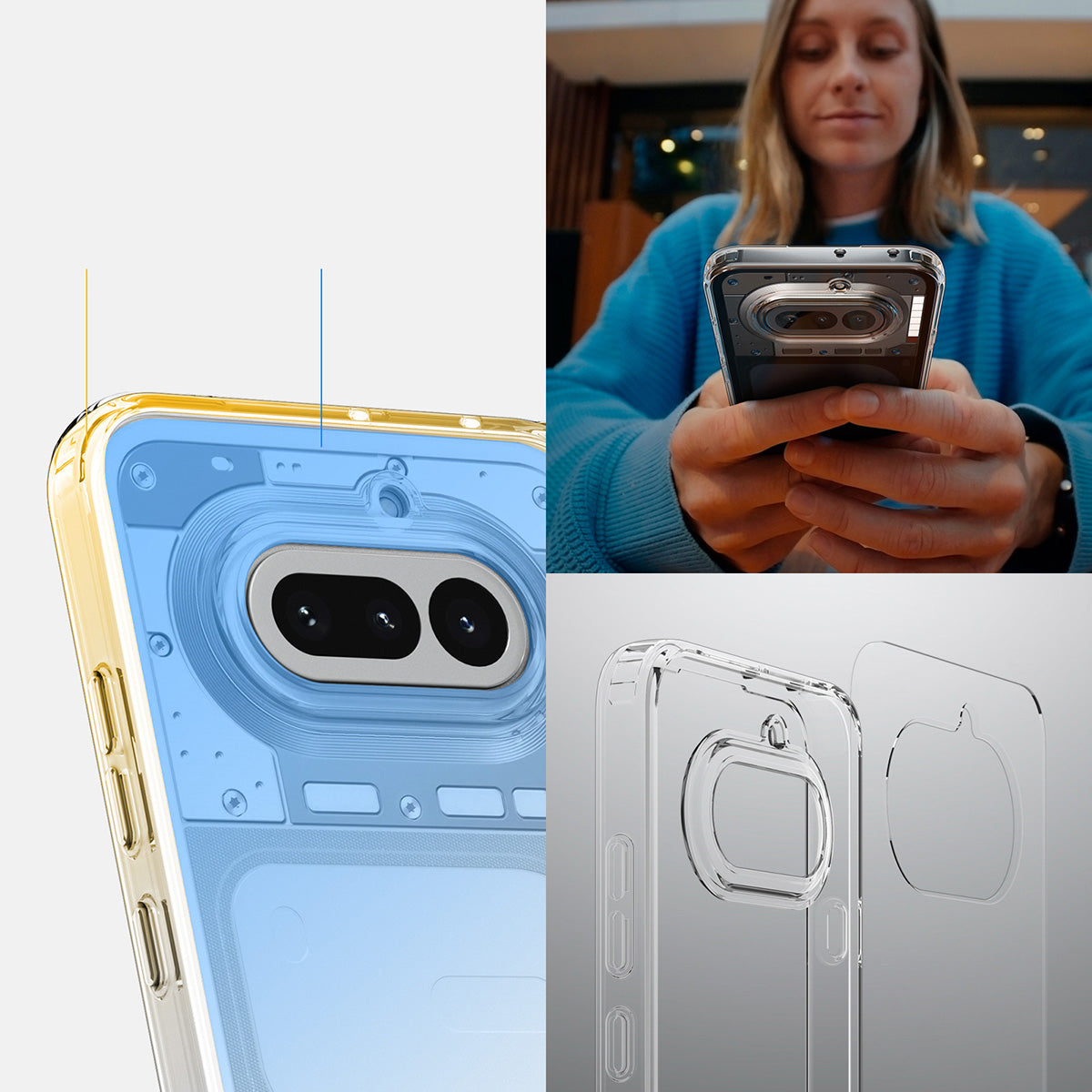 Handyhülle für Nothing Phone 4a, Spigen Ultra Hybrid, Transparent