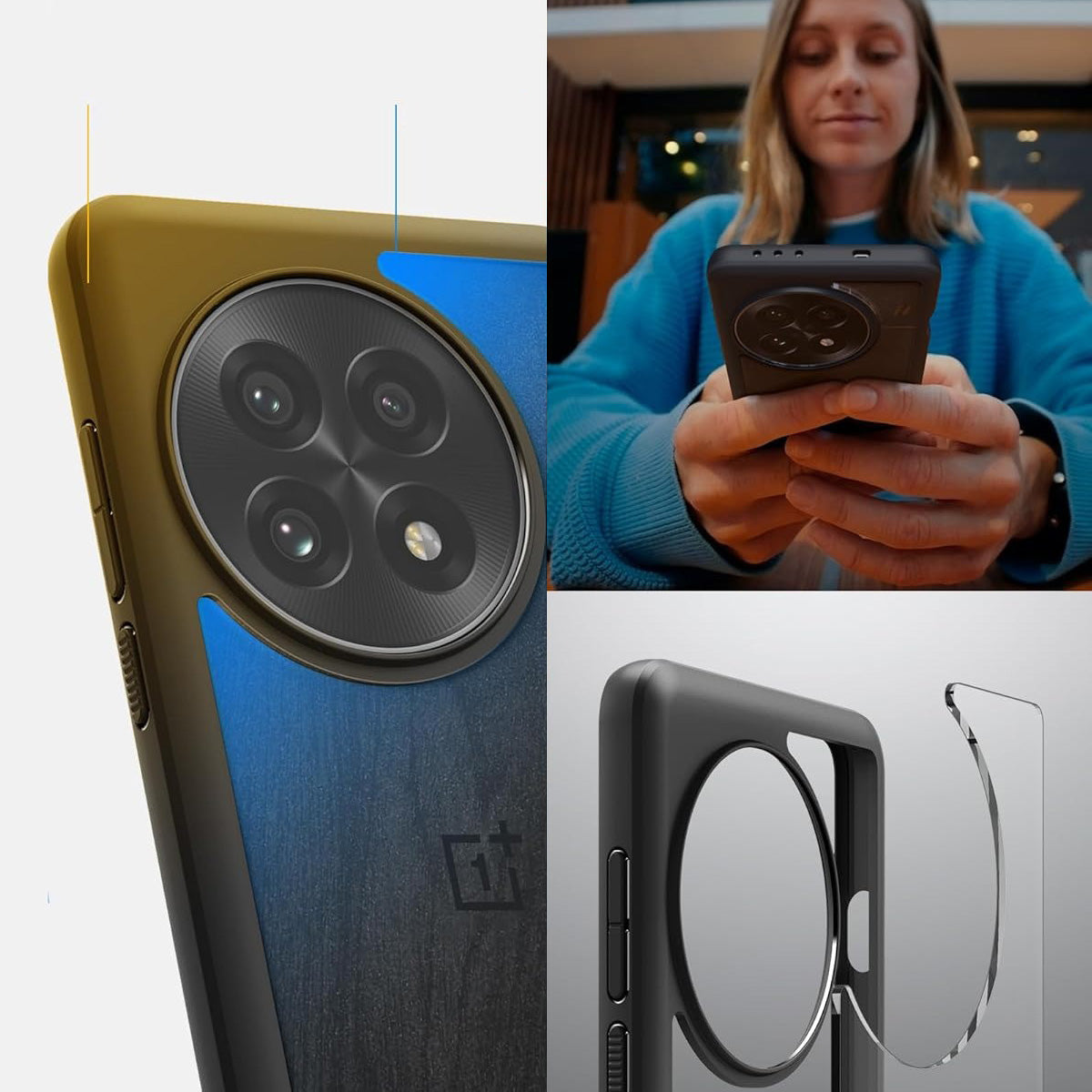 Handyhülle für OnePlus 13, Spigen Ultra Hybrid, Transparent-Schwarz