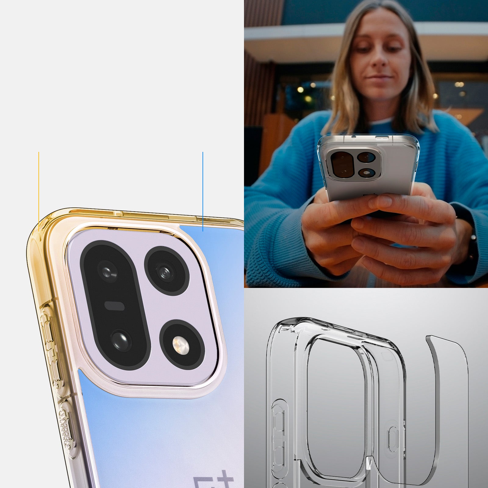 Handyhülle für OnePlus 15, Spigen Ultra Hybrid, Transparent