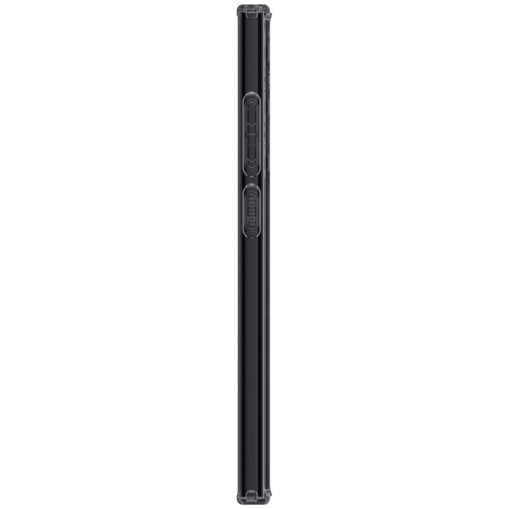 Schutzhülle für Galaxy S24 Ultra, Spigen Ultra Hybrid OneTap Metal Ring, Rauchfarben-Grau (Zero One)