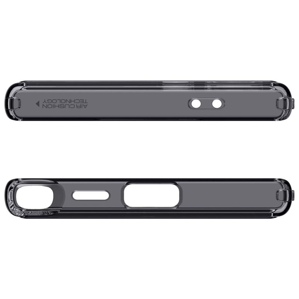 Schutzhülle für Galaxy S24 Ultra, Spigen Ultra Hybrid OneTap Metal Ring, Rauchfarben-Grau (Zero One)