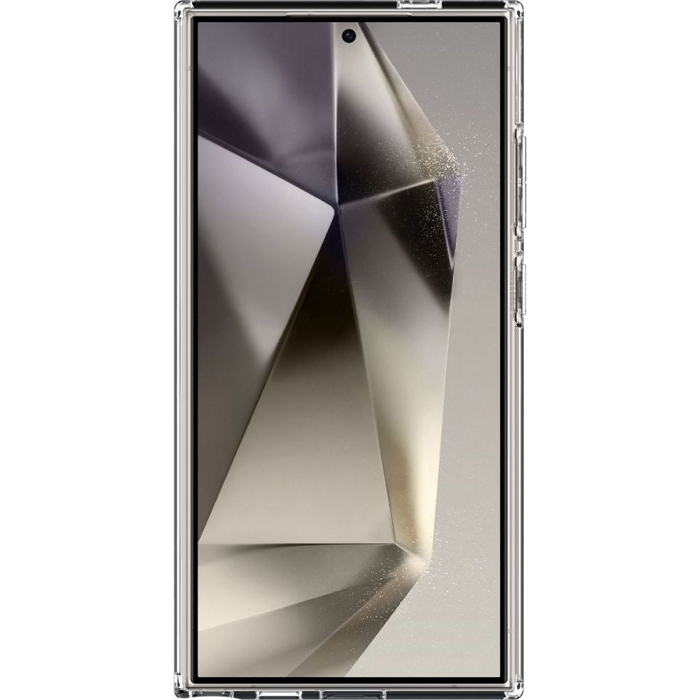 Schutzhülle für Galaxy S24 Ultra, Spigen Ultra Hybrid OneTap Metal Ring, Beige-Transparent (Zero One)