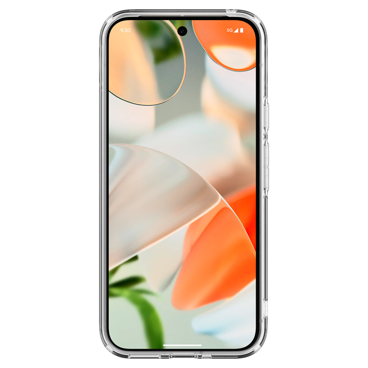 Schutzhülle für Google Pixel 9 / 9 Pro, Spigen Ultra Hybrid OneTap Metal Ring, Transparent-Weiß