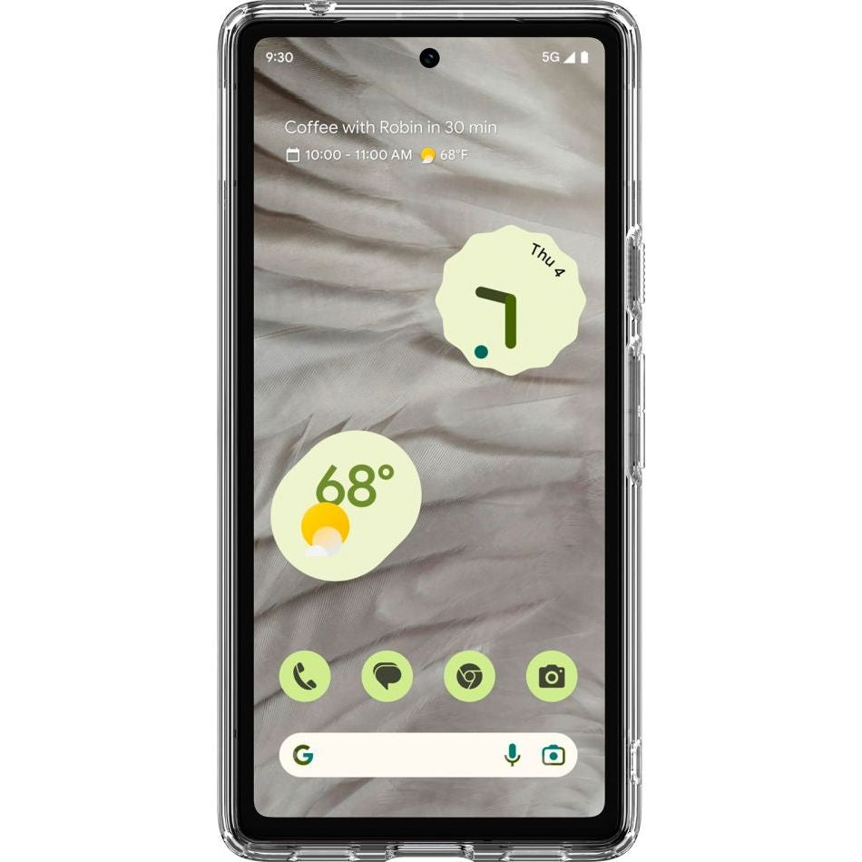 Schutzhülle Spigen Ultra Hybrid OneTap Ring mit MagSafe für Google Pixel 7A, Transparent-Schwarz