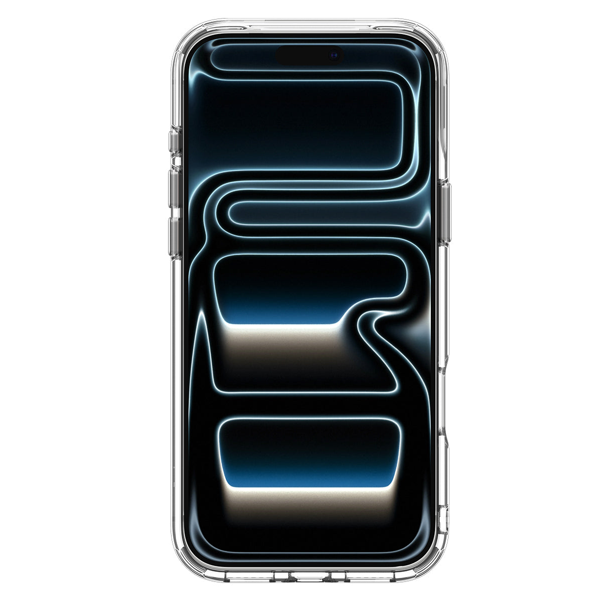 Handyhülle für iPhone 18 Pro / 17 Pro, Spigen Ultra Hybrid Optik S Mag mit MagSafe, Transparent-Silbern (11/12)