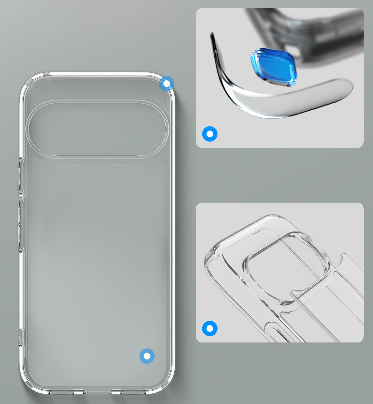 Handyhülle für Google Pixel 11 Pro, Spigen Ultra Hybrid, Transparent