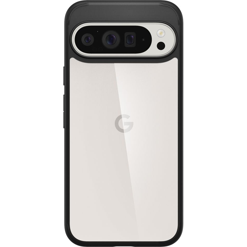 Schutzhülle für Google Pixel 9 Pro XL, Spigen Ultra Hybrid, Transparent und Schwarz