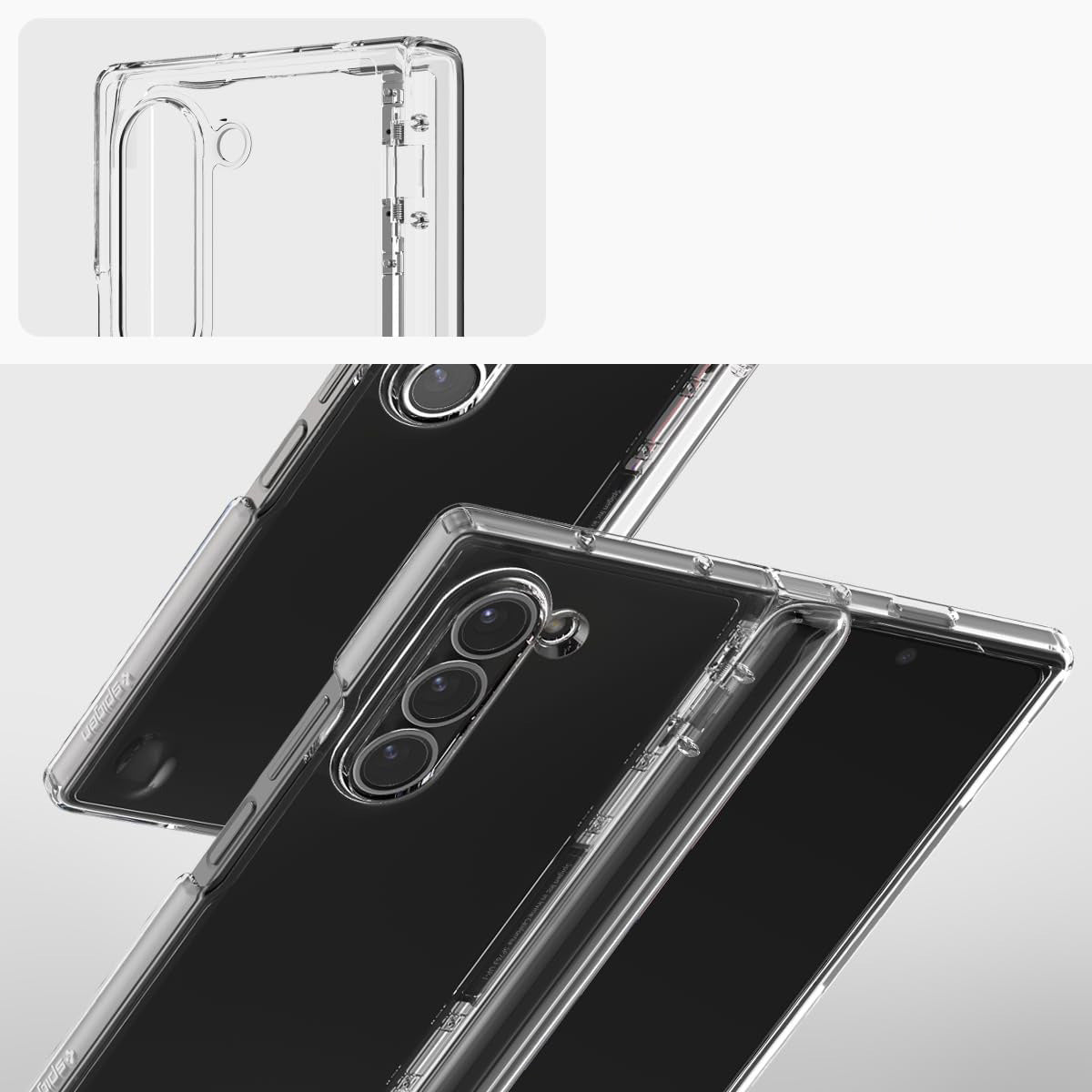 Schutzhülle für Galaxy Z Fold6, Spigen Ultra Hybrid Pro, Transparent