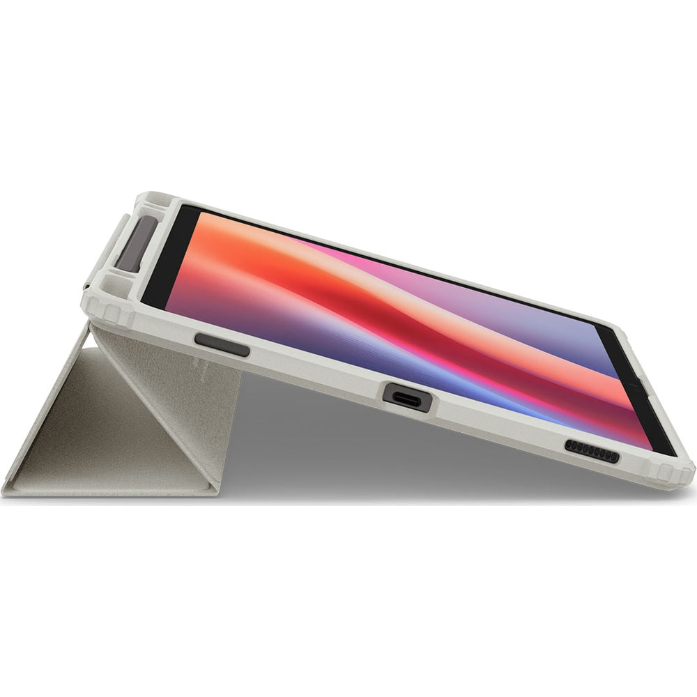 Hülle für Galaxy Tab S10 FE / S9, Spigen Ultra Hybrid Pro, Grau-Transparent