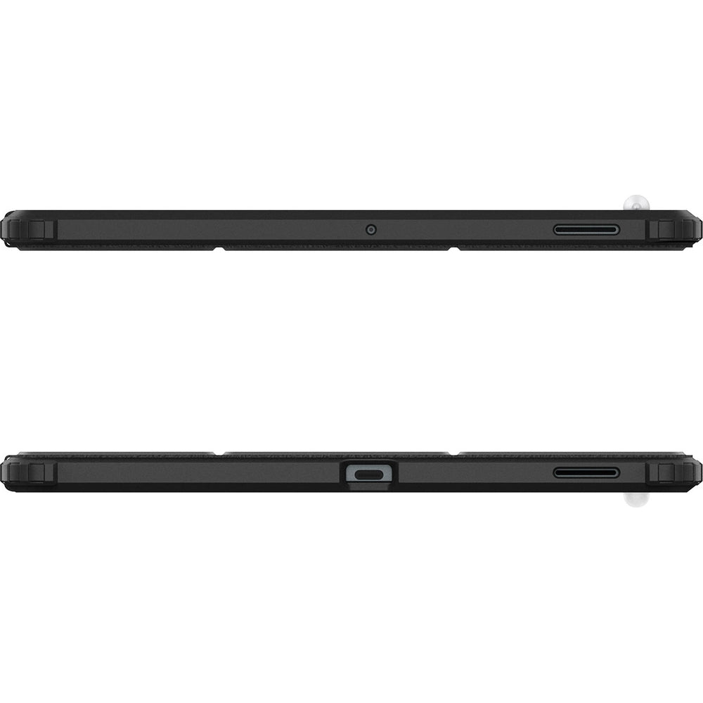 Hülle für Galaxy Tab S10 FE Plus, Spigen Ultra Hybrid Pro, Schwarz-Transparent