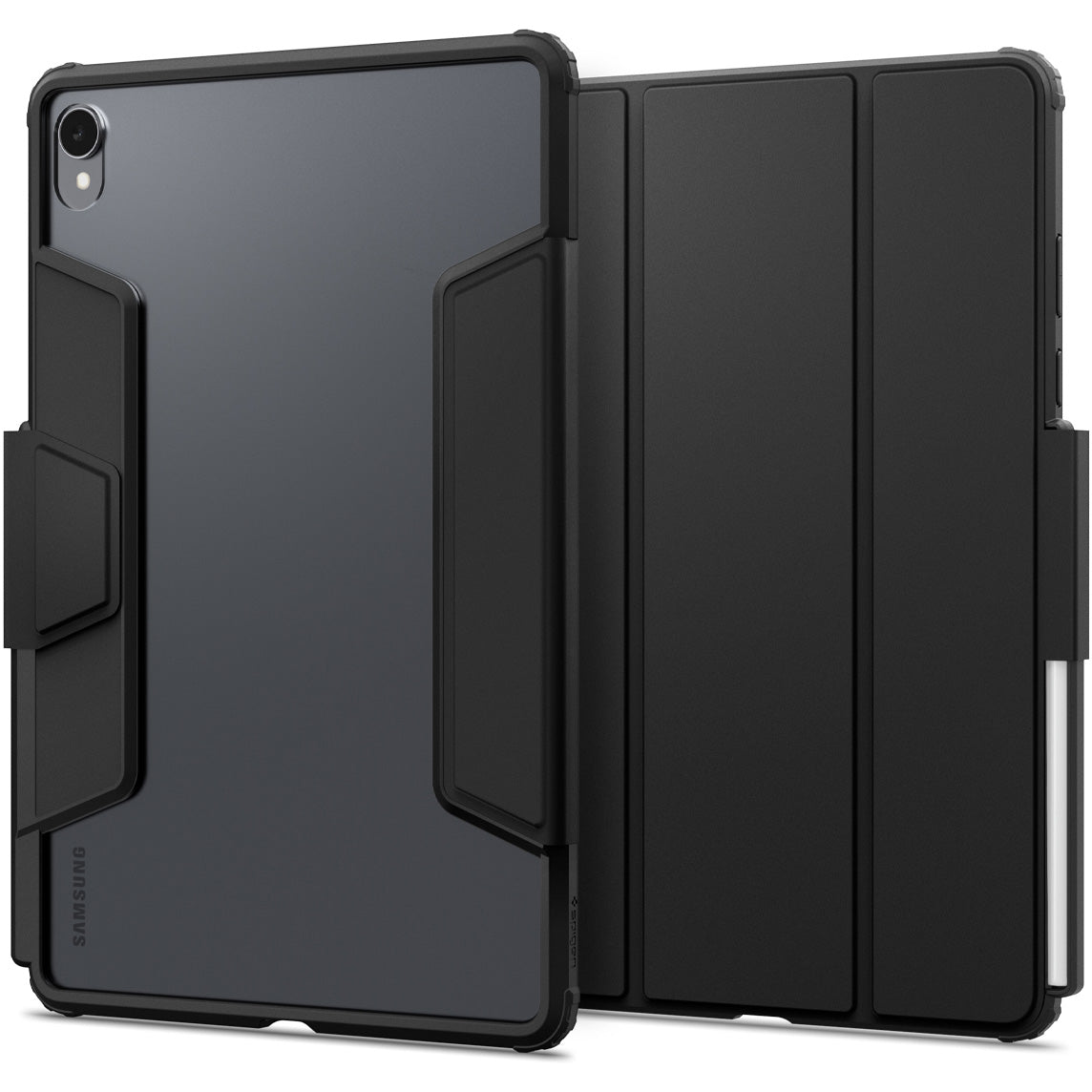 Schutzhülle für Galaxy Tab S11, Spigen Ultra Hybrid Pro, Schwarz-Transparent