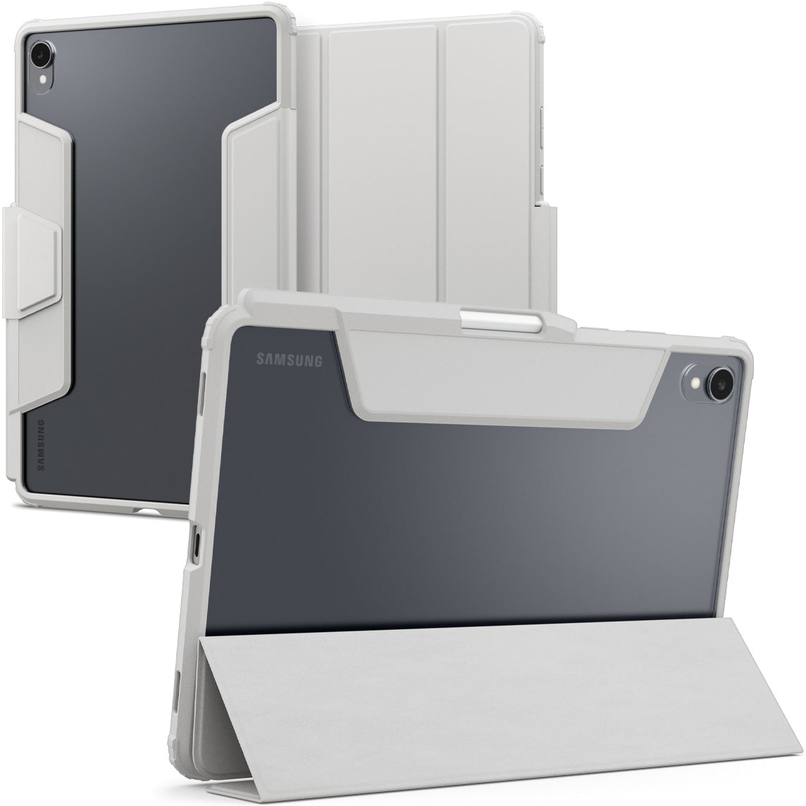 Schutzhülle für Galaxy Tab S11, Spigen Ultra Hybrid Pro, Grau-Transparent