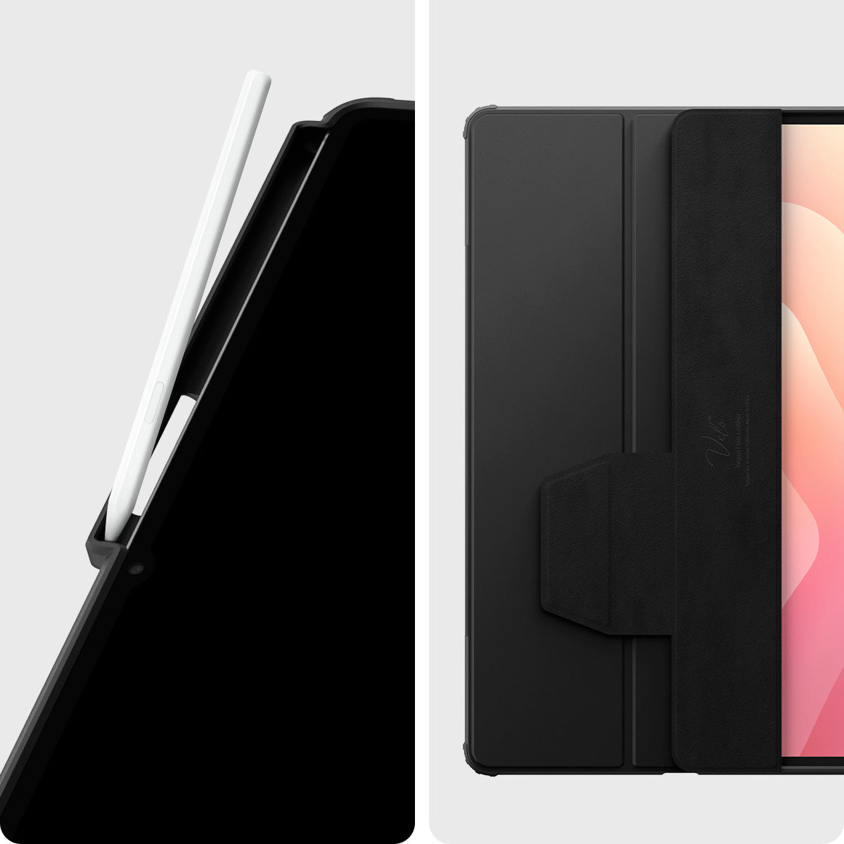 Schutzhülle für Galaxy Tab S11 Ultra, Spigen Ultra Hybrid Pro, Schwarz-Transparent