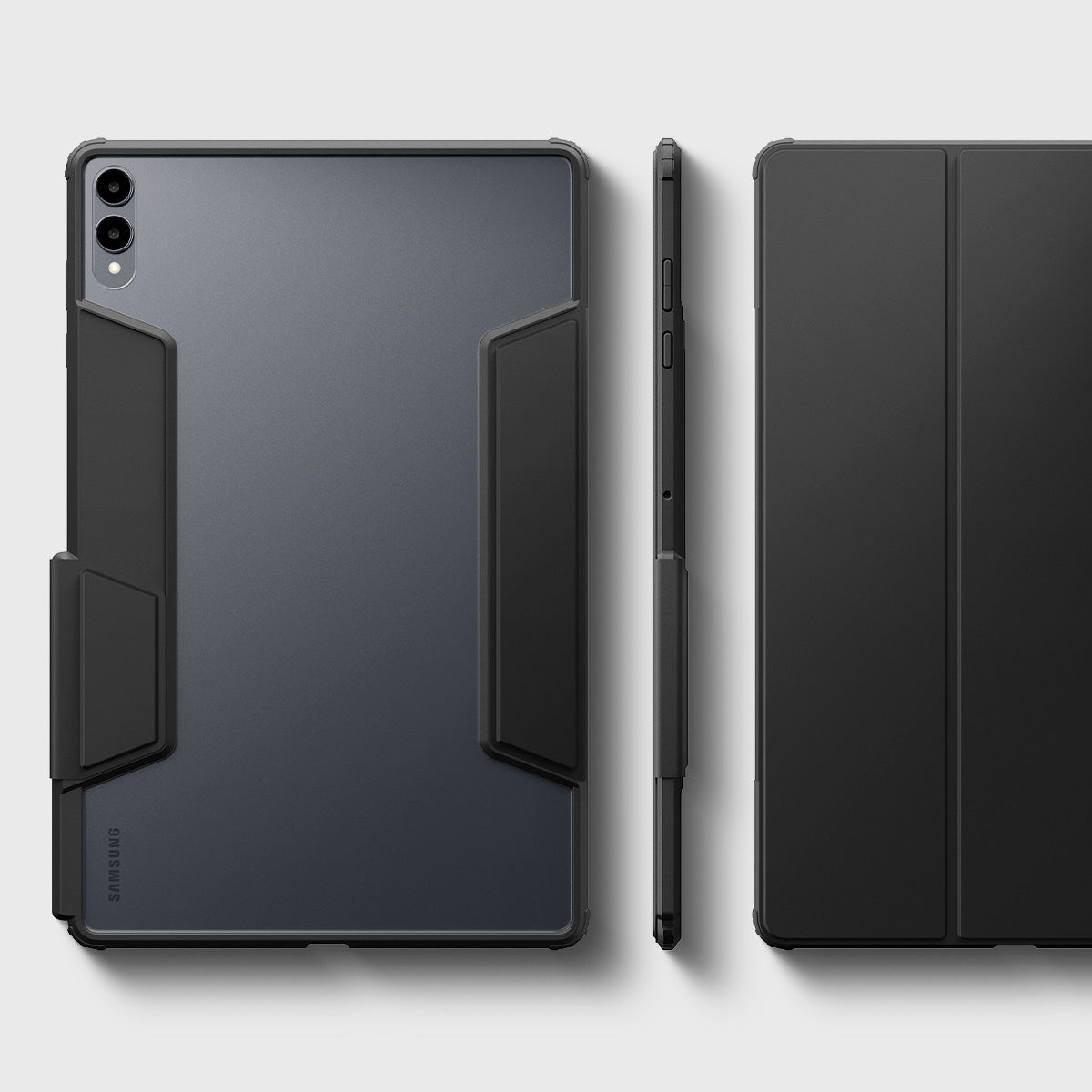Schutzhülle für Galaxy Tab S11 Ultra, Spigen Ultra Hybrid Pro, Schwarz-Transparent
