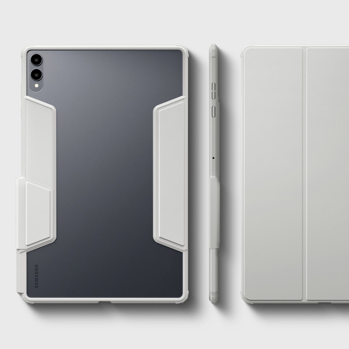 Schutzhülle für Galaxy Tab S11 Ultra, Spigen Ultra Hybrid Pro, Grau-Transparent