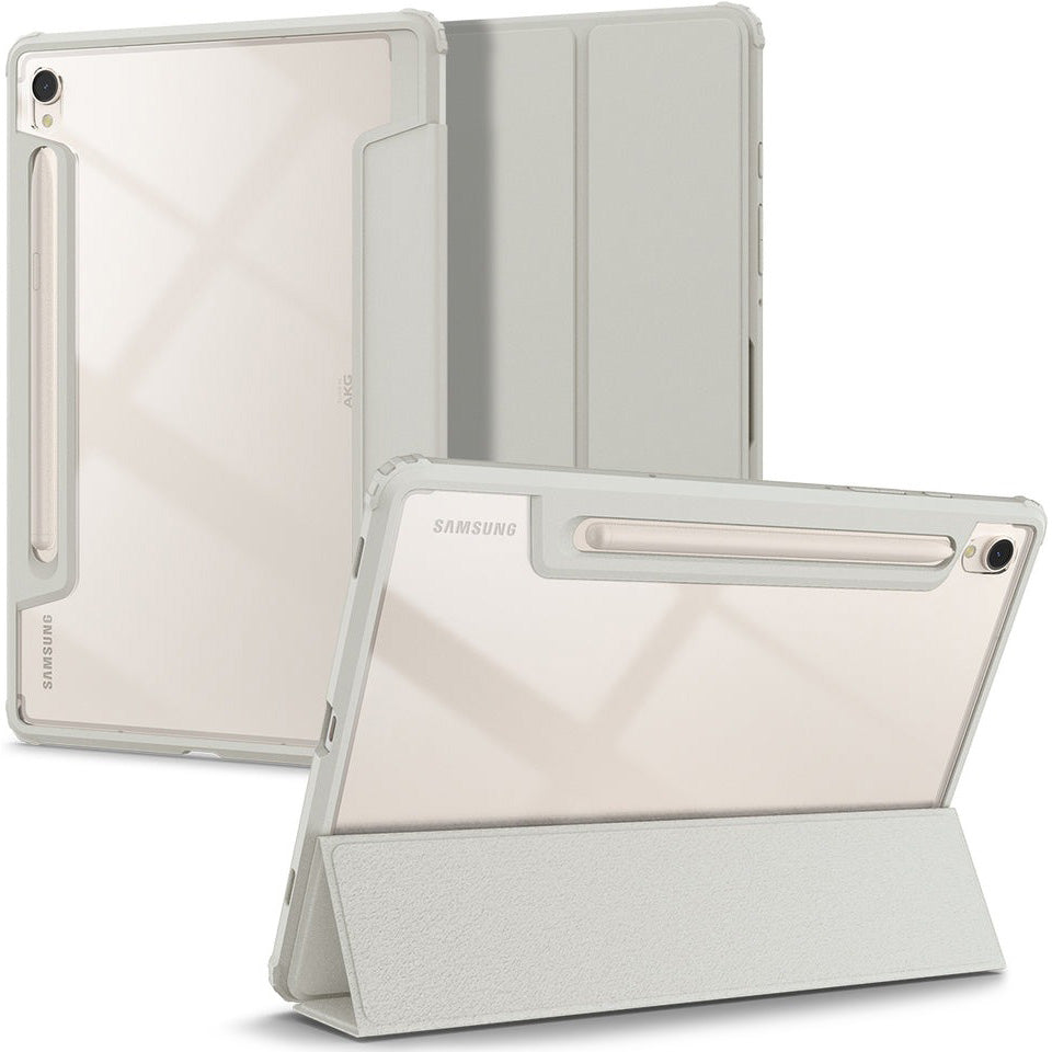 Schutzhülle Spigen Ultra Hybrid Pro für Galaxy Tab S9, Grau-Transparent