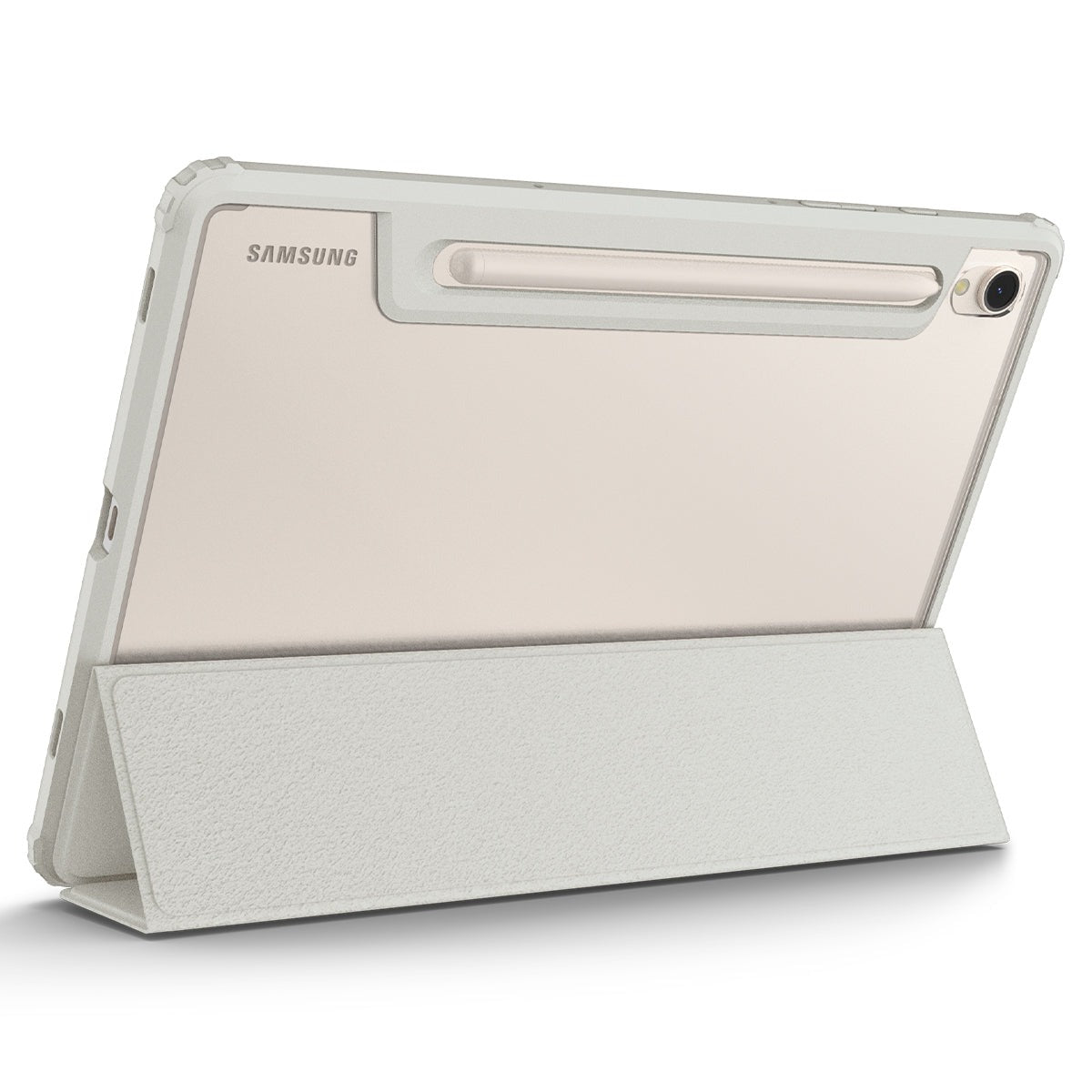Schutzhülle Spigen Ultra Hybrid Pro für Galaxy Tab S9, Grau-Transparent