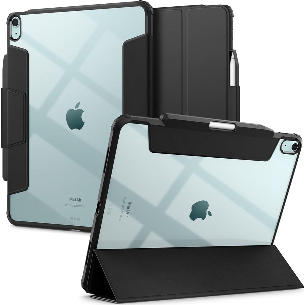 Schutzhülle für iPad Air 13" 2025 / 2024, Spigen Ultra Hybrid Pro, Schwarz und Transparent