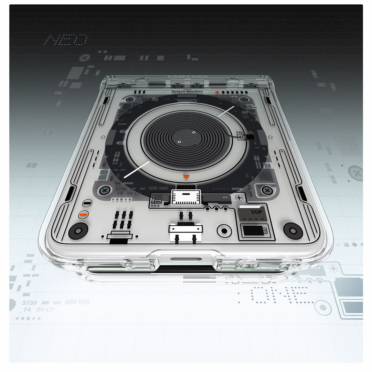 Handyhülle für Galaxy Z Flip8, Spigen Ultra Hybrid Mag mit MagSafe, Transparent