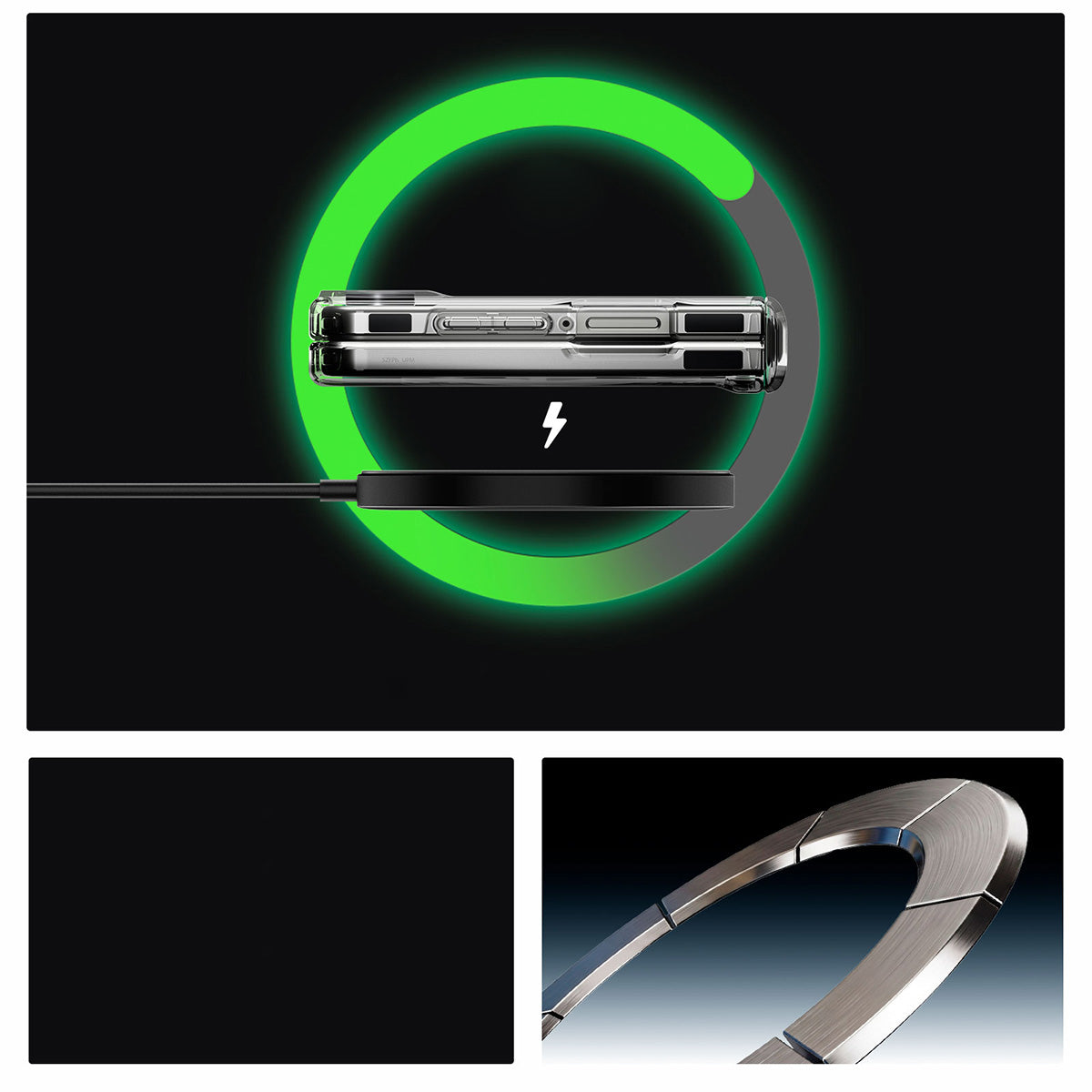 Handyhülle für Galaxy Z Flip8, Spigen Ultra Hybrid Mag mit MagSafe, Transparent