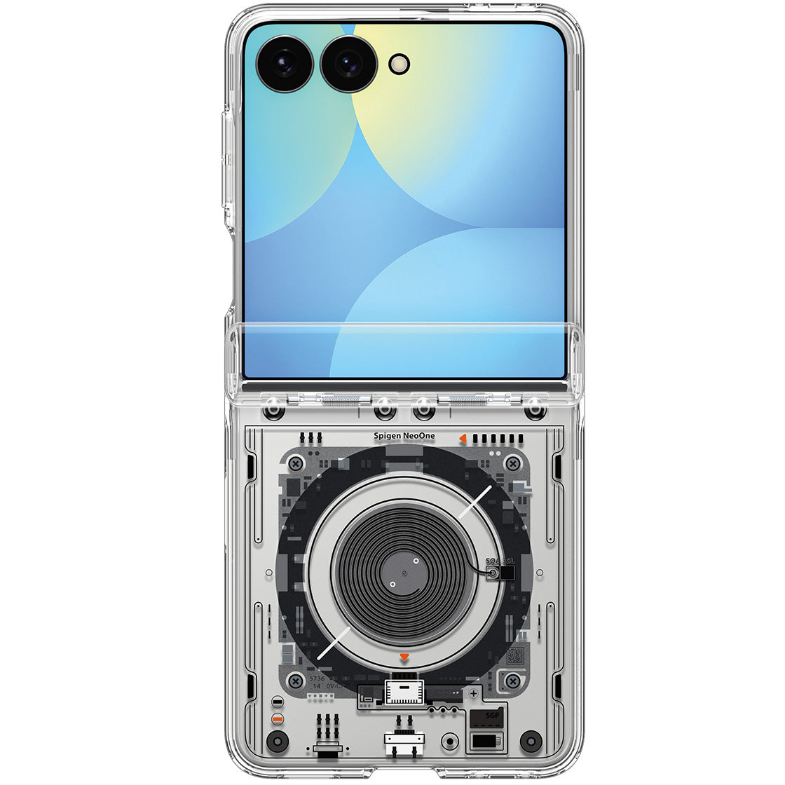 Handyhülle für Galaxy Z Flip8, Spigen Ultra Hybrid Mag mit MagSafe, Transparent