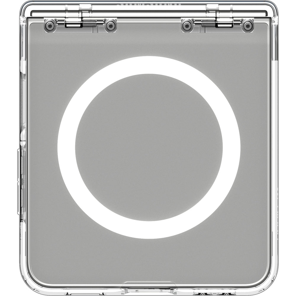 Handyhülle für Galaxy Z Flip7, Spigen Ultra Hybrid Pro Mag mit MagSafe, Transparent-Weiß