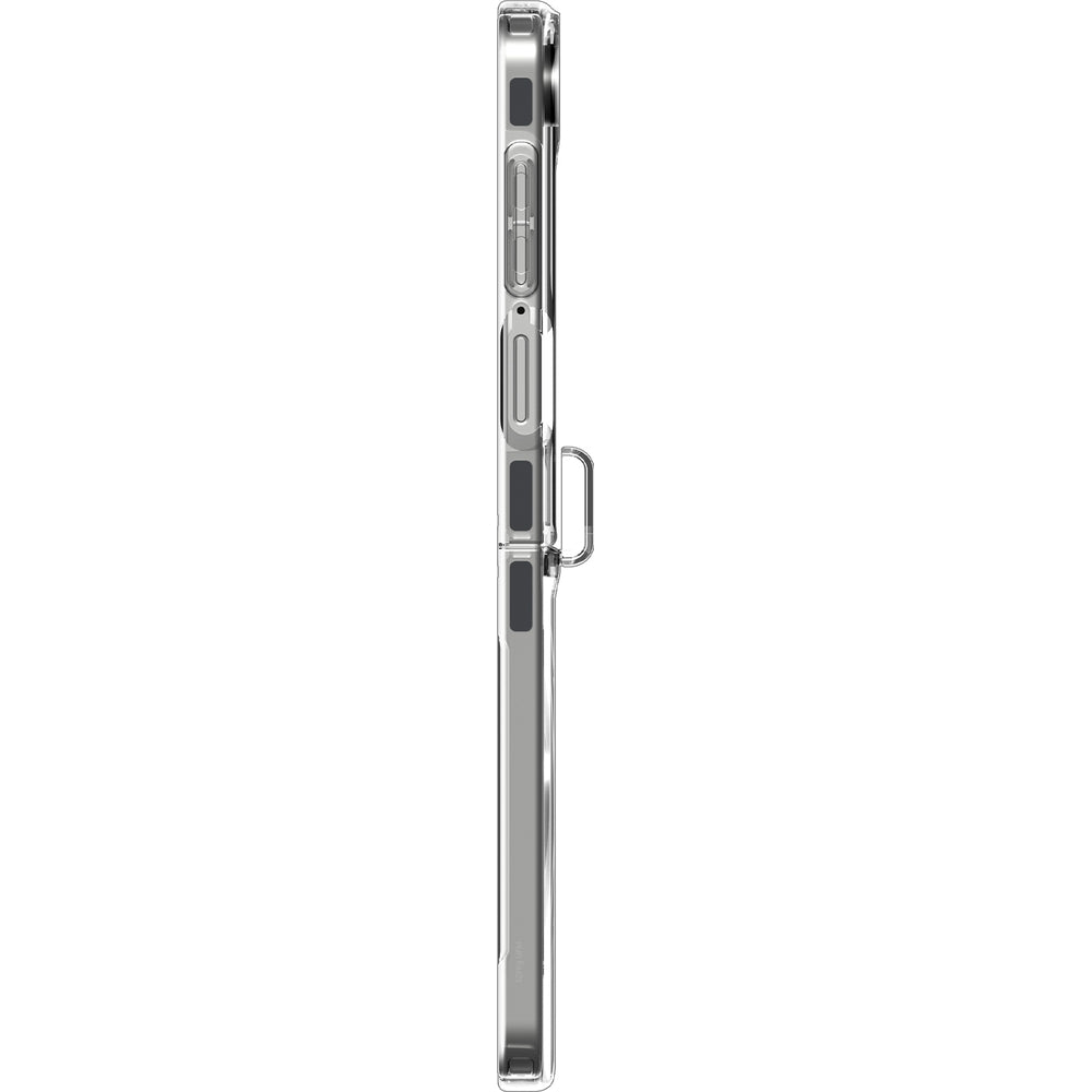 Handyhülle für Galaxy Z Flip7, Spigen Ultra Hybrid Pro Mag mit MagSafe, Transparent-Weiß