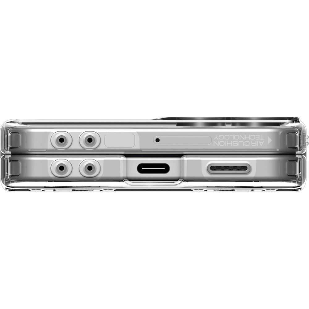 Handyhülle für Galaxy Z Flip7, Spigen Ultra Hybrid Pro Mag mit MagSafe, Transparent-Weiß