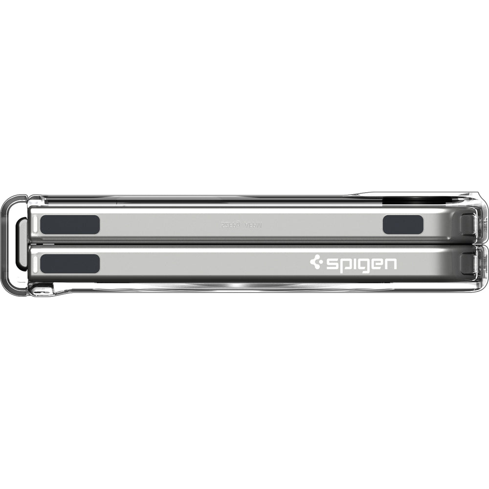 Handyhülle für Galaxy Z Flip7, Spigen Ultra Hybrid Pro Mag mit MagSafe, Transparent-Weiß