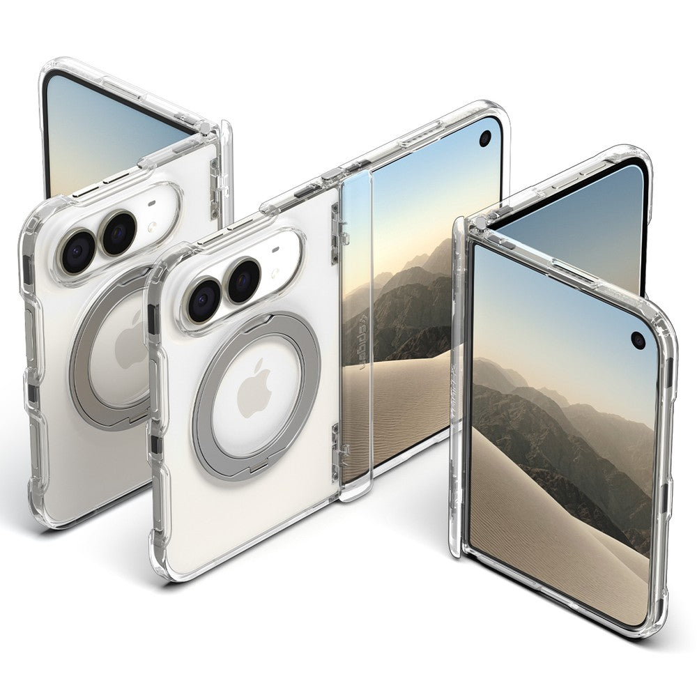 Handyhülle für iPhone Duo, Spigen Ultra Hybrid Pro S Mag mit MagSafe, Transparent (3/16)