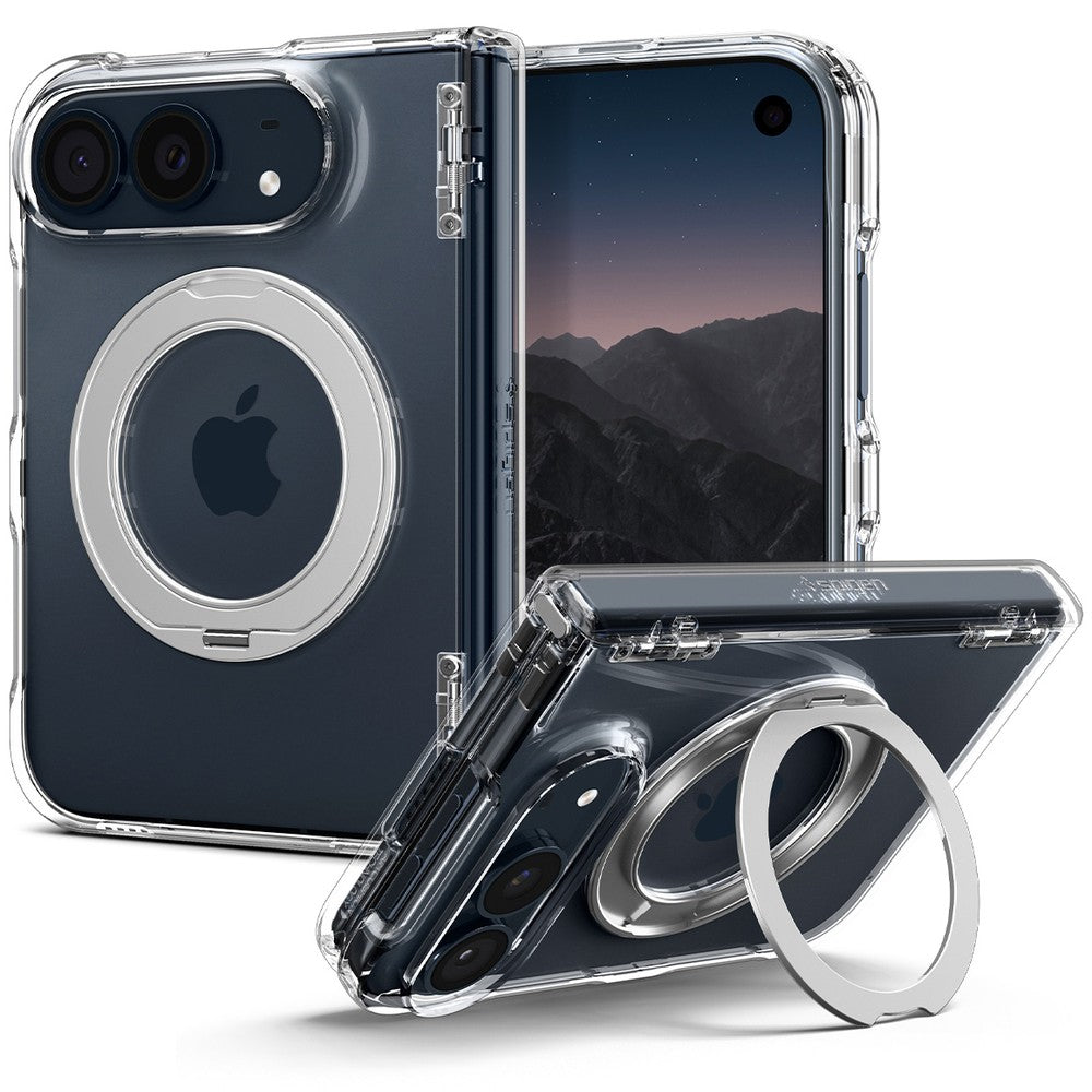 Handyhülle für iPhone Duo, Spigen Ultra Hybrid Pro S Mag mit MagSafe, Transparent (15/16)