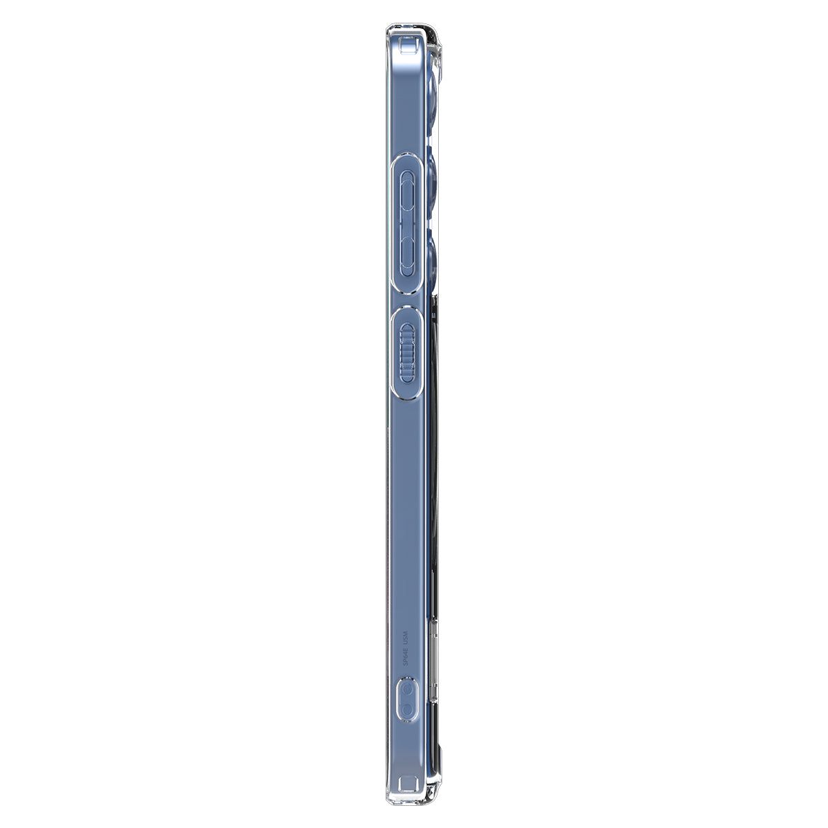 Handyhülle für Galaxy S25, Spigen Ultra Hybrid S Mag mit MagSafe, Transparent-Weiß
