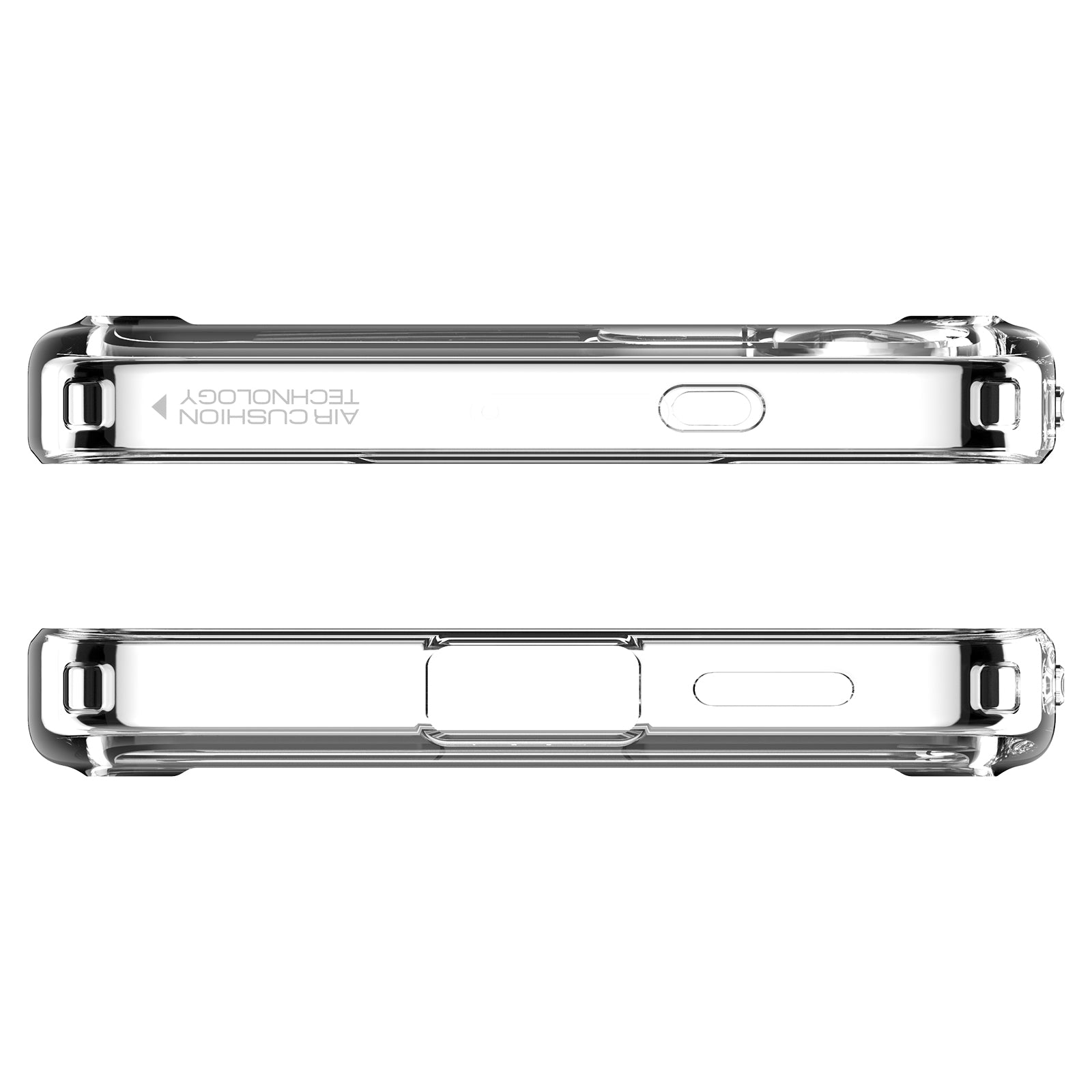 Handyhülle für Galaxy S25, Spigen Ultra Hybrid S Mag mit MagSafe, Transparent-Weiß