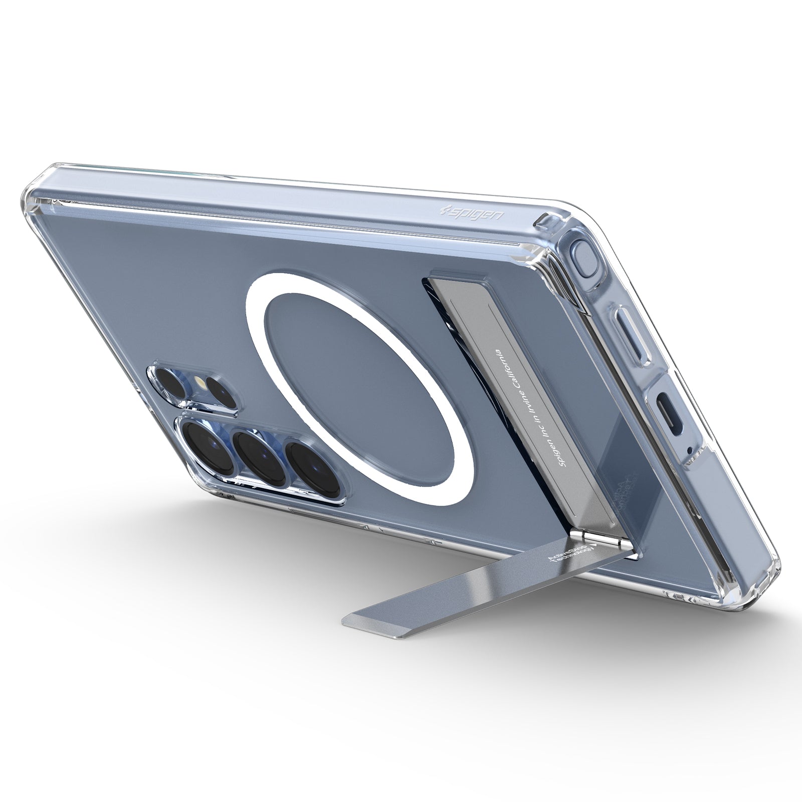 Handyhülle für Galaxy S25 Ultra, Spigen Ultra Hybrid S Mag mit MagSafe, Transparent-Weiß